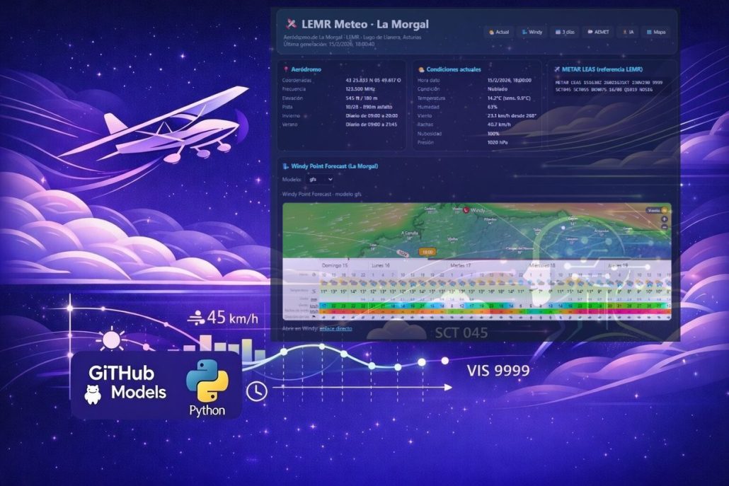 Construyendo un asistente meteorológico con IA para pilotos ULM: LEMR Meteo